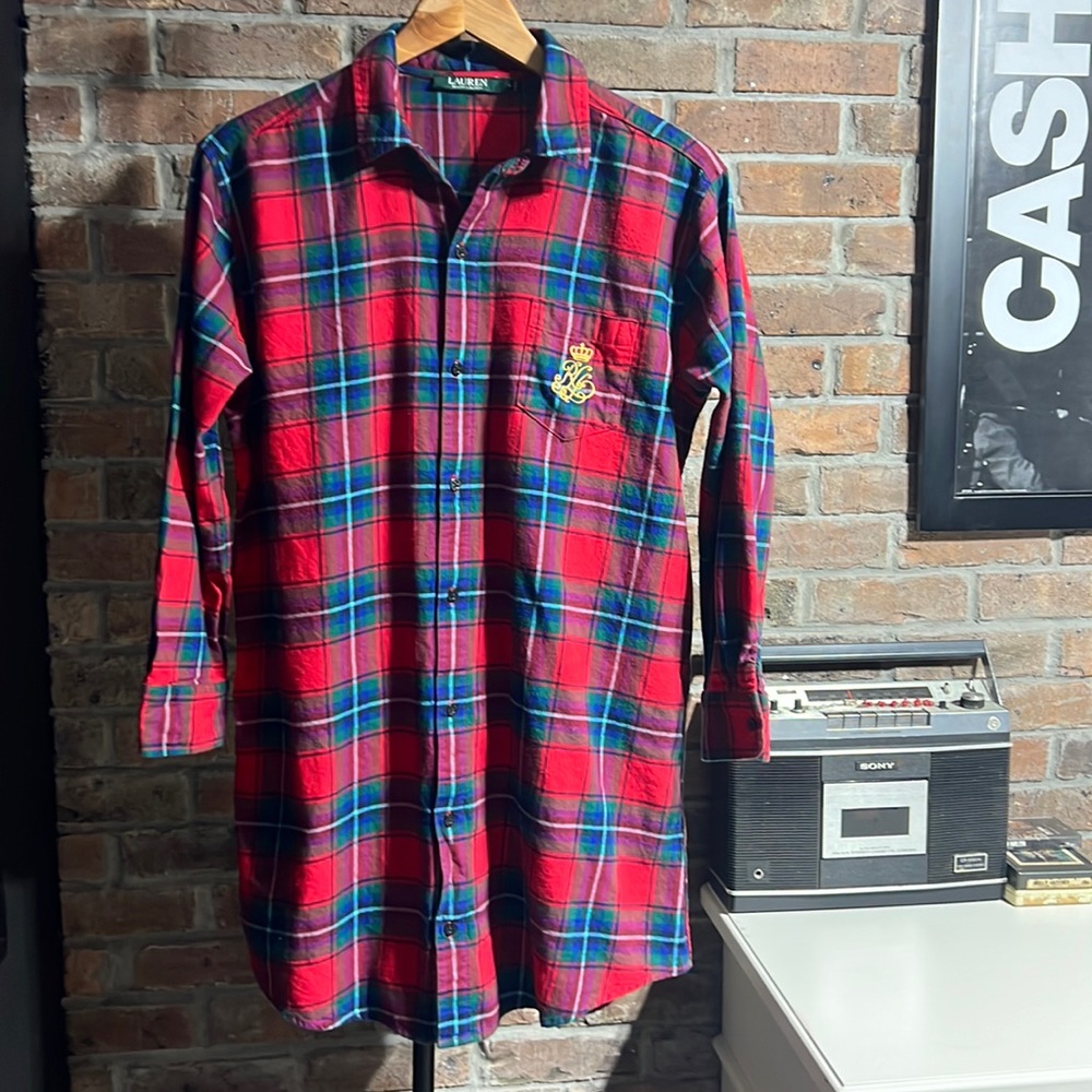 Ralph Lauren | plaid | button-down shirt | dress